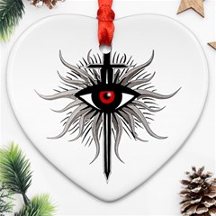 Inquisition Symbol Ornament (heart) by Valentinaart