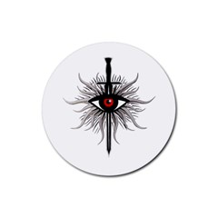 Inquisition Symbol Rubber Coaster (round)  by Valentinaart