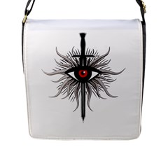 Inquisition Symbol Flap Messenger Bag (l)  by Valentinaart