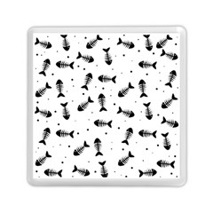 Fish Bones Pattern Memory Card Reader (square)  by Valentinaart