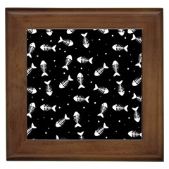 Fish Bones Pattern Framed Tiles by Valentinaart