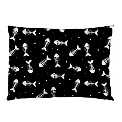 Fish Bones Pattern Pillow Case (two Sides) by Valentinaart