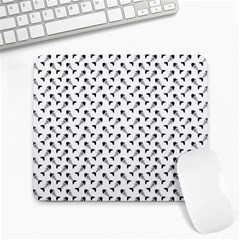 Fish Bones Pattern Large Mousepads by Valentinaart