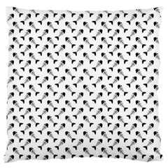 Fish Bones Pattern Standard Flano Cushion Case (one Side)