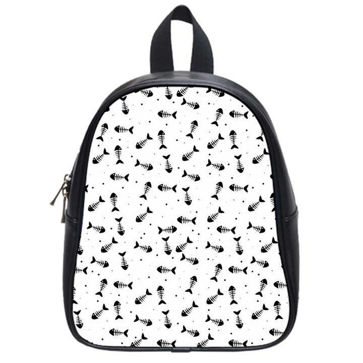 Fish bones pattern School Bag (Small)