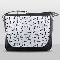 Fish Bones Pattern Messenger Bags