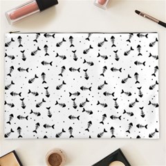 Fish Bones Pattern Cosmetic Bag (xxl) 