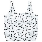 Fish bones pattern Full Print Recycle Bags (L)  Back