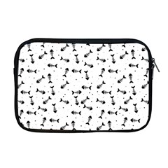 Fish Bones Pattern Apple Macbook Pro 17  Zipper Case