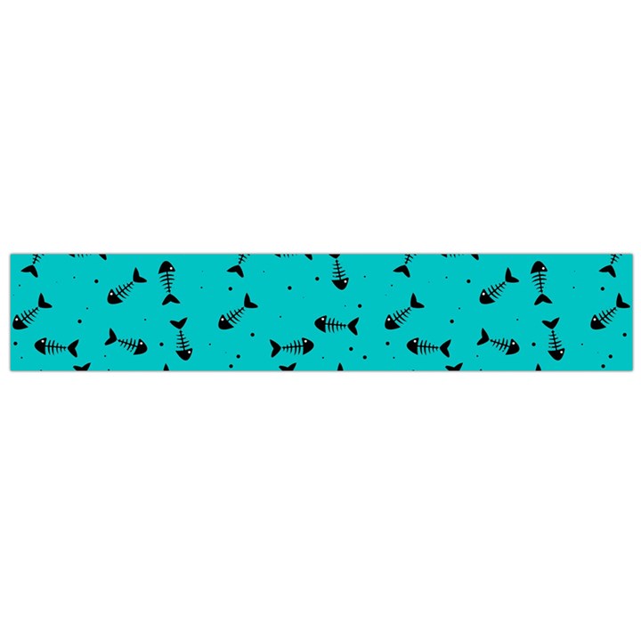 Fish bones pattern Flano Scarf (Large)