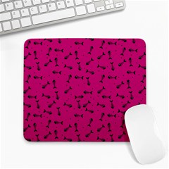 Fish Bones Pattern Large Mousepads by ValentinaDesign