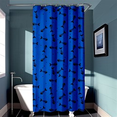 Fish Bones Pattern Shower Curtain 36  X 72  (stall)  by ValentinaDesign