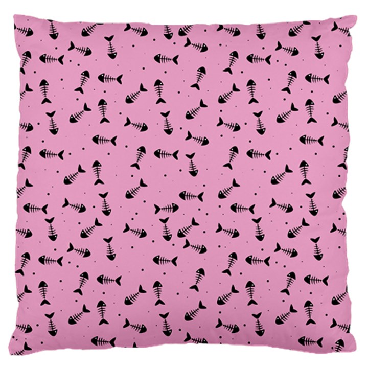 Fish bones pattern Standard Flano Cushion Case (One Side)