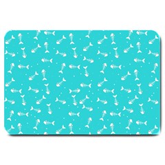 Fish Bones Pattern Large Doormat  by ValentinaDesign