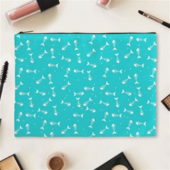 Fish bones pattern Cosmetic Bag (XL)