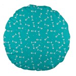 Fish bones pattern Large 18  Premium Round Cushions Front