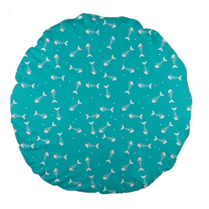 Fish bones pattern Large 18  Premium Round Cushions