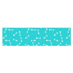 Fish bones pattern Satin Scarf (Oblong)