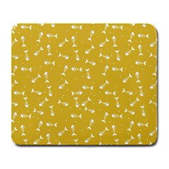 Fish Bones Pattern Large Mousepads by ValentinaDesign