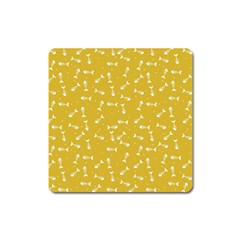 Fish Bones Pattern Square Magnet by ValentinaDesign