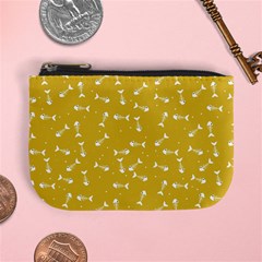 Fish Bones Pattern Mini Coin Purses by ValentinaDesign