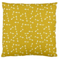 Fish Bones Pattern Standard Flano Cushion Case (two Sides) by ValentinaDesign