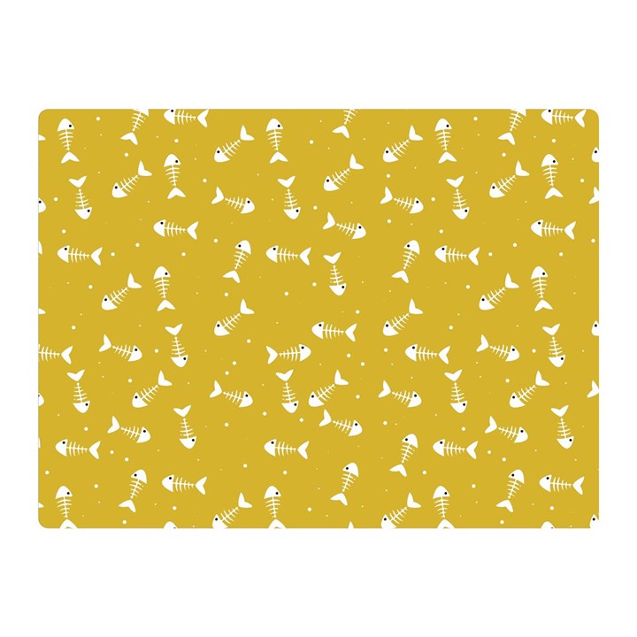 Fish bones pattern Double Sided Flano Blanket (Mini) 