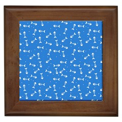 Fish Bones Pattern Framed Tiles by ValentinaDesign