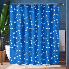 Fish bones pattern Shower Curtain 60  x 72  (Medium) 