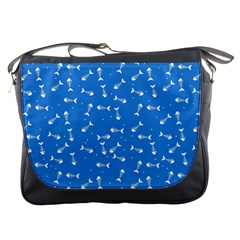 Fish bones pattern Messenger Bags