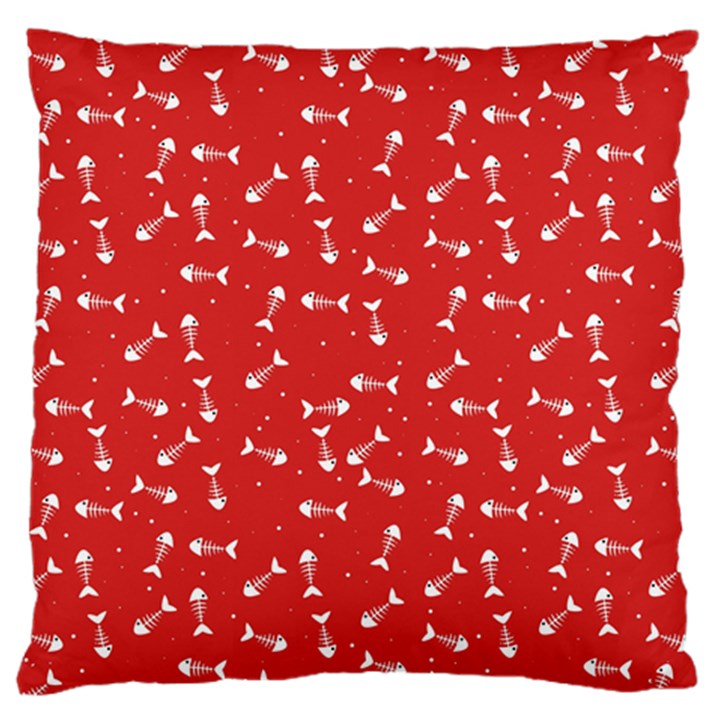 Fish bones pattern Standard Flano Cushion Case (Two Sides)