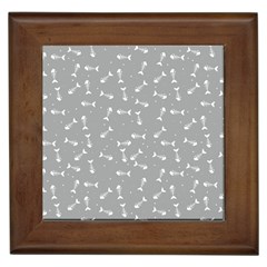 Fish Bones Pattern Framed Tiles by ValentinaDesign