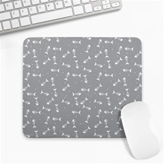 Fish Bones Pattern Large Mousepads by ValentinaDesign