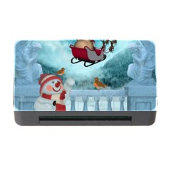 Christmas Design, Santa Claus With Reindeer In The Sky Memory Card Reader With Cf by FantasyWorld7