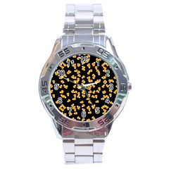 Candy Corn Stainless Steel Analogue Watch by Valentinaart