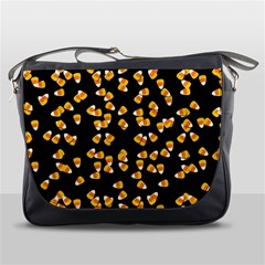 Candy Corn Messenger Bags by Valentinaart