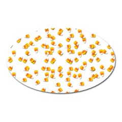 Candy Corn Oval Magnet by Valentinaart