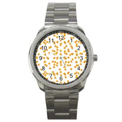 Candy Corn Sport Metal Watch by Valentinaart