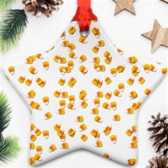 Candy Corn Star Ornament (two Sides) by Valentinaart