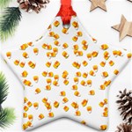 Candy Corn Star Ornament (Two Sides) Front