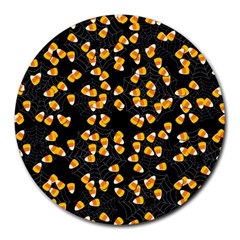 Candy Corn Round Mousepads by Valentinaart