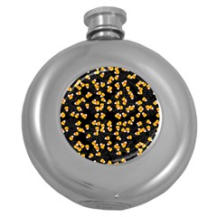 Candy Corn Round Hip Flask (5 Oz) by Valentinaart