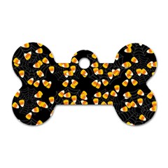 Candy Corn Dog Tag Bone (one Side) by Valentinaart