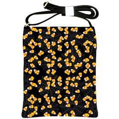 Candy Corn Shoulder Sling Bags by Valentinaart