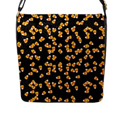 Candy Corn Flap Messenger Bag (l)  by Valentinaart