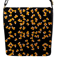 Candy Corn Flap Messenger Bag (s) by Valentinaart