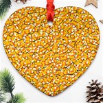 Candy Corn Ornament (Heart) Front