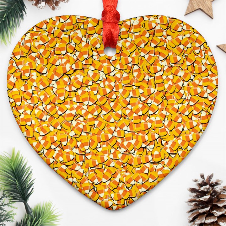 Candy Corn Ornament (Heart)