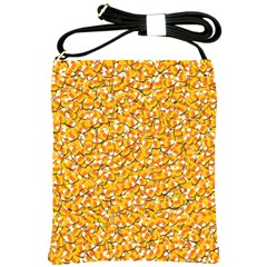 Candy Corn Shoulder Sling Bags by Valentinaart