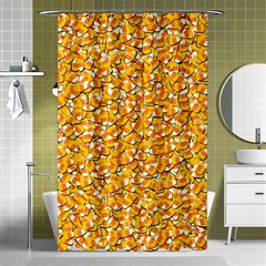 Candy Corn Shower Curtain 48  X 72  (small)  by Valentinaart